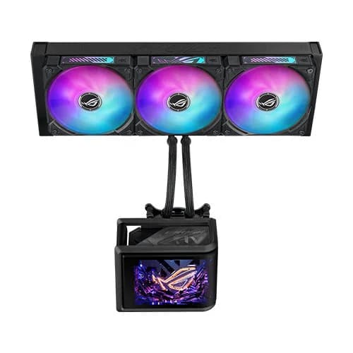 Asus ROG Ryuo IV SLC 360mm ARGB CPU Liquid Cooler with Curved Display